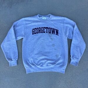 Champion Georgetown University Size M Men Gray Crewneck Sweatshirt